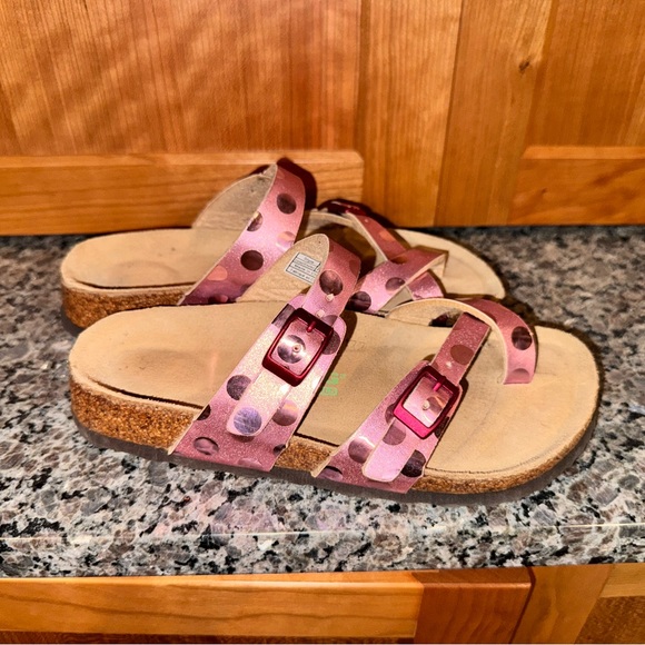Polka Dot Sandals in Pink - Picture 1 of 3